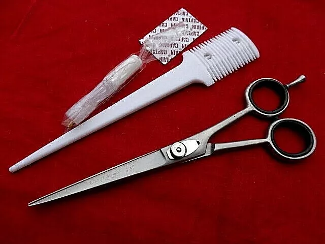 HAIR SHARPER THINNING RAZOR COMB/1 Blade + Hairdressing Hair Scissors