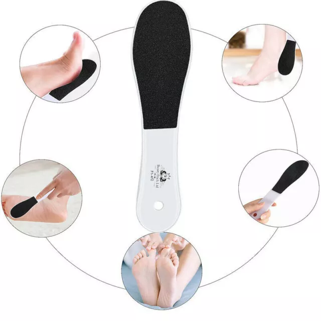 Double Sided Foot File - Callus Remover & Pedicure Scrubber Hard Dead Skin Rasp