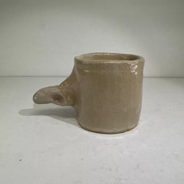 Vintage MMS Signed Studio Art Stoneware 3D Novelty Funny Coffee Mug Nose Schnoz