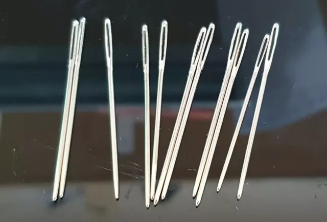 Size 18 Nickel Plated Tapestry Needles- Large eye and Blunt ended 5,10, 25