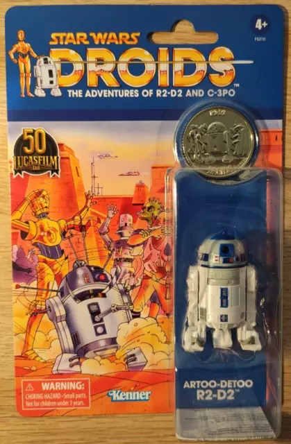 Star Wars Hasbro Kenner The adventures of R2-D2 and C-3PO with gold coin R2-D2