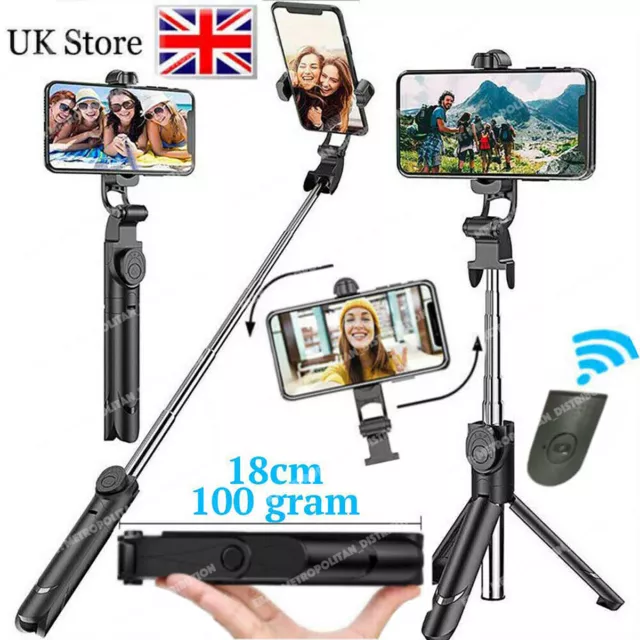 Portatile Telescopico Selfie Stick Bluetooth Wireless Treppiedi Monopiede Stand