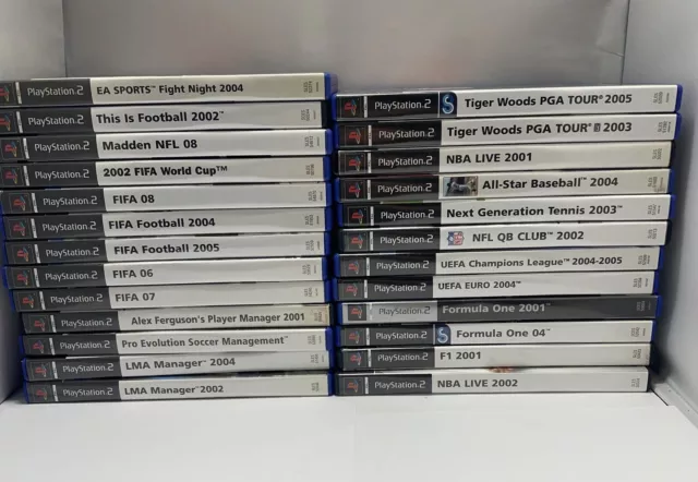 Bundle Joblot X 25 Various Sport Sony PlayStation 2 Ps2 Games Game Wholesale