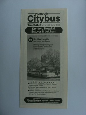 BUS TIMETABLE PLYMOUTH Citybus 21 timetables 2013/14/15/16 & 3 info