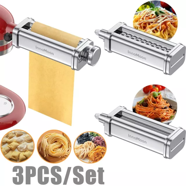 For KitchenAid Pasta Roller Cutter Spaghetti Roller Maker Stand Mixer Attachment