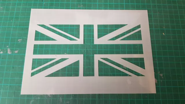 Union Jack Flag Stencil 190 Micron MYLAR