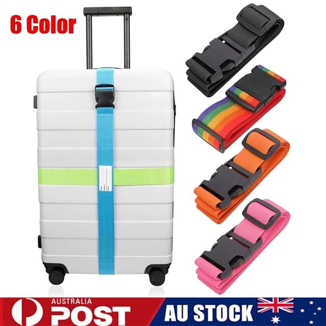Strap Tie Travel Luggage Suitcase Belt Buckle Adjustable Packing Belt Useful AU
