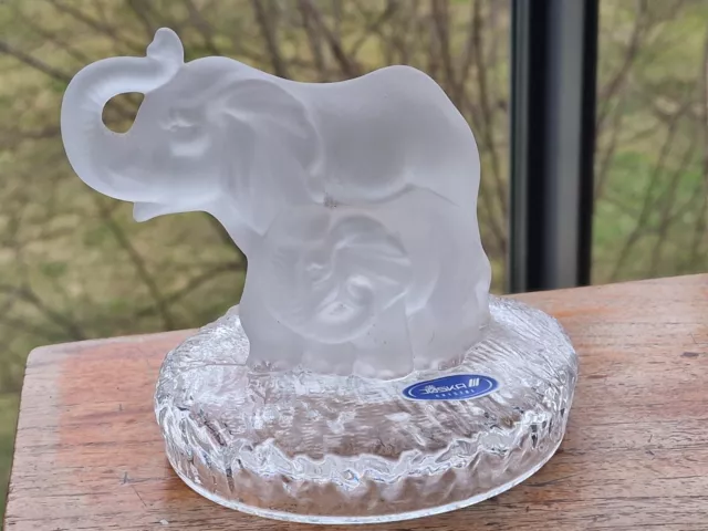 Joska Bodenmais Crystal Glas Skulptur Elefant Kristallglas