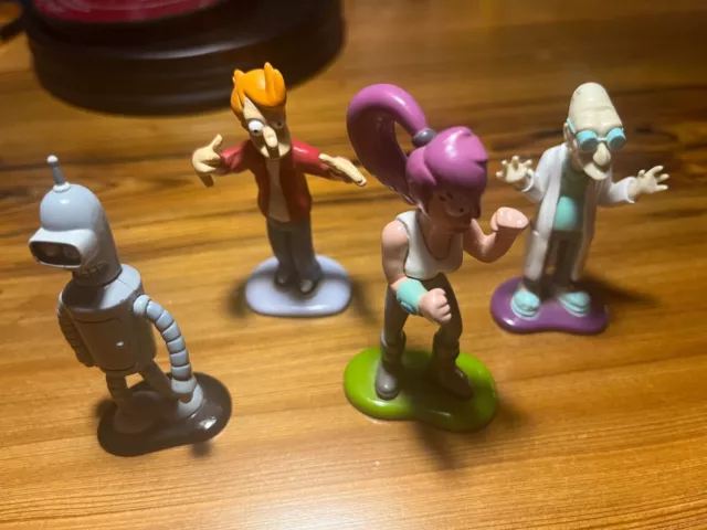 Futurama Series 1 - Heavyweights Die Cast 4 x Figure Set, Leela Fry Bender +