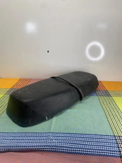 Selle Vintage De Moto En Cuir - Sans Marque Identifiée, état D’origine, Occasion
