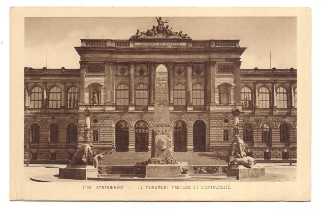 strasbourg ,   le monument pasteur et l'université