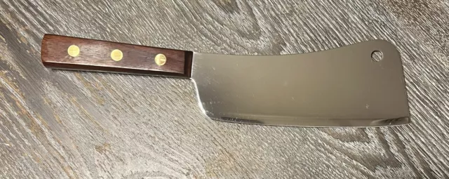 Vintage ROBINSON Knife Co Cleaver USA Carbon Steel 2