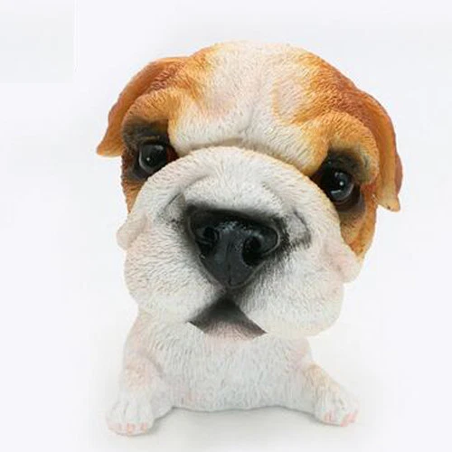 Bulldog Dog Bobbing Head BobbleHead Doll Toy Car Home Room Office Decor Gift US