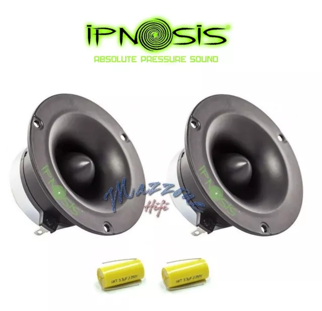 IPNOSIS IPT4001 COPPIA TWEETER AUDIO SP  L   500W 4ohm TW 10CM NEO CONDENSATORI