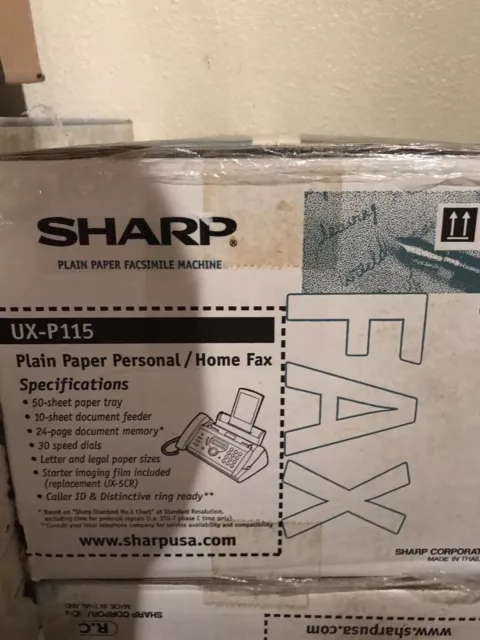 BRAND New Unopened Sharp UX-P115 Plain Paper Fax Machine Phone Copier Facsimile