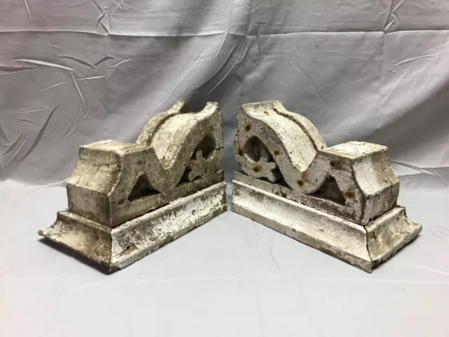Antique Pair Small Porch Corbels Wood Small Victorian Shabby VTG Chic 910-23B
