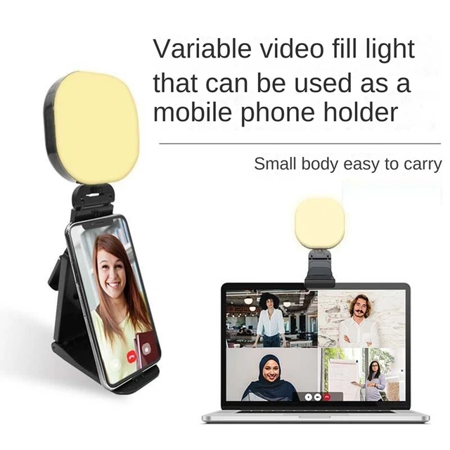 1Set LED Live Selfie Light Computer Fill Light 3000-7200K G9S25867