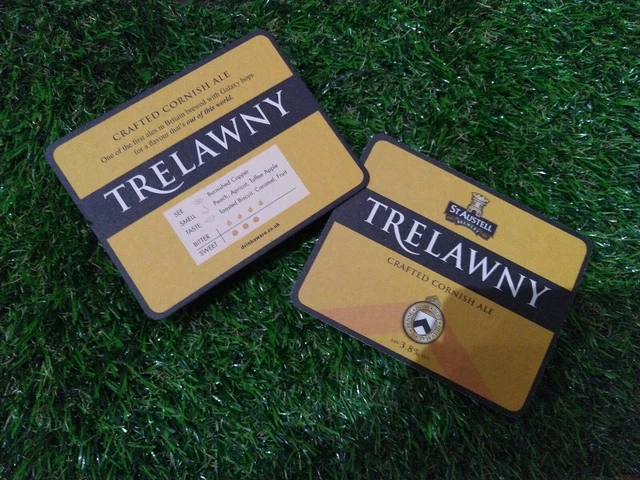 St Austell Brauerei Trelawny Mais Biermatten Pub Bar Mancave x6 Matten tolles Geschenk