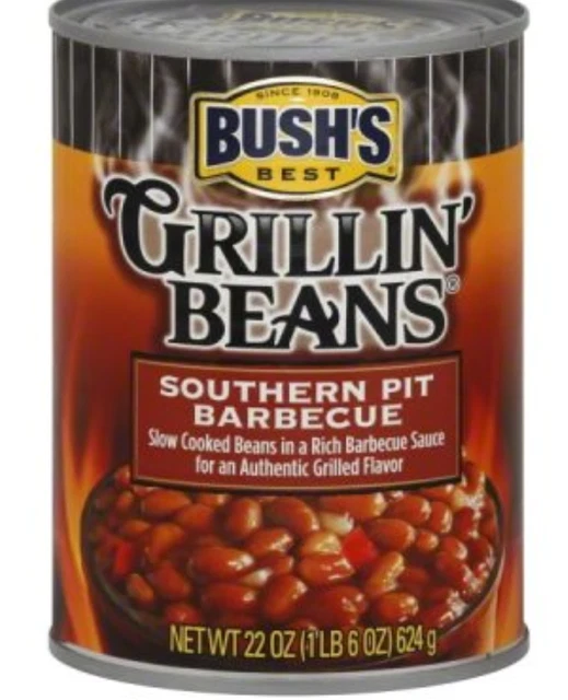 Fagioli BUSH'S Grillin' ""Southern Pit Barbeque"" fagioli in Barbeque Saue 624 gr USA