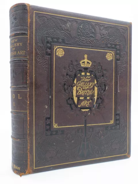 NEW GALLERY OF BRITISH ART, CONTAINING 121Engravings 1870 Leather Bound
