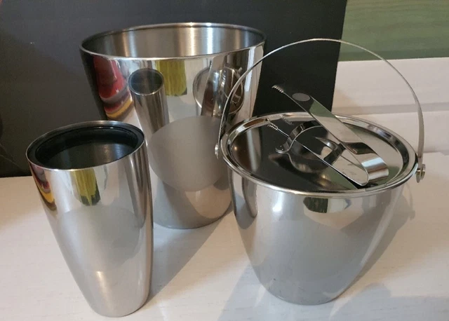 Shaker à cocktail professionnel en métal argenté - Métal - Catawiki