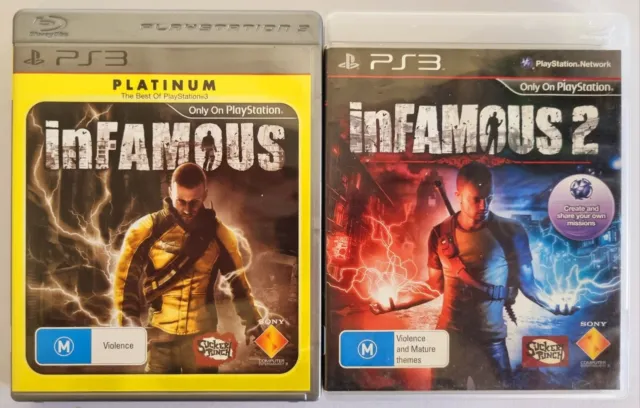 inFAMOUS 1 & 2 Bundle Set | Sony Playstation 3 PS3