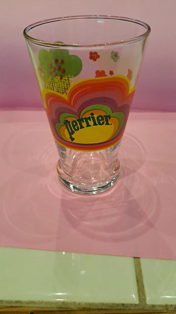 Verre Perrier sophia wood très rare