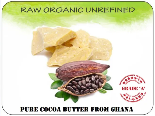 Cocoa Butter 950g Natural Raw Organic Unrefined 100% Pure skincare body cream