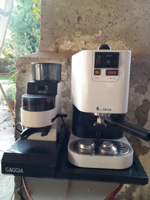 BABY GAGGIA + MACINACAFFE' MDF + BASE GAGGIA macchina caffe' espresso  grinder EUR 220,00 - PicClick IT