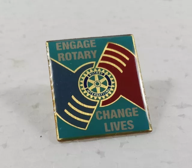 Change Lives Rotary International Vintage Lapel Pin