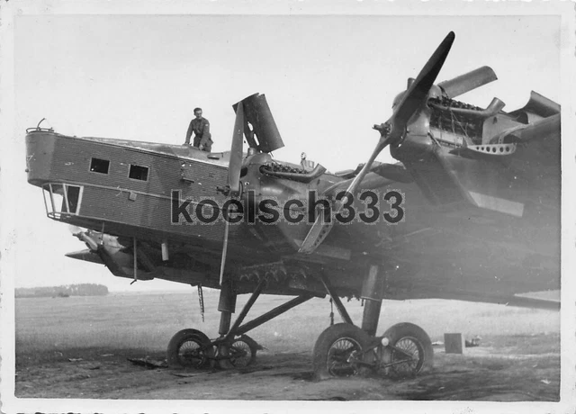 FOTO RUSSISCHES TUPOLEV TB-3 Flugzeug Wrack - Abschuss durch Werner ...