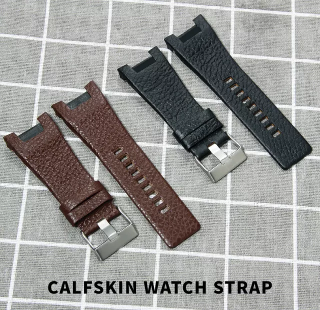 Interface Genuine Leather Watch Strap Fit For Diesel DZ4246 DZ1273 DZ1216 32mm