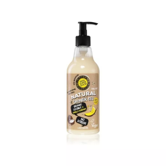 PLANETA ORGANICA No stress shower gel with coconut and banana vanilla 500 ml