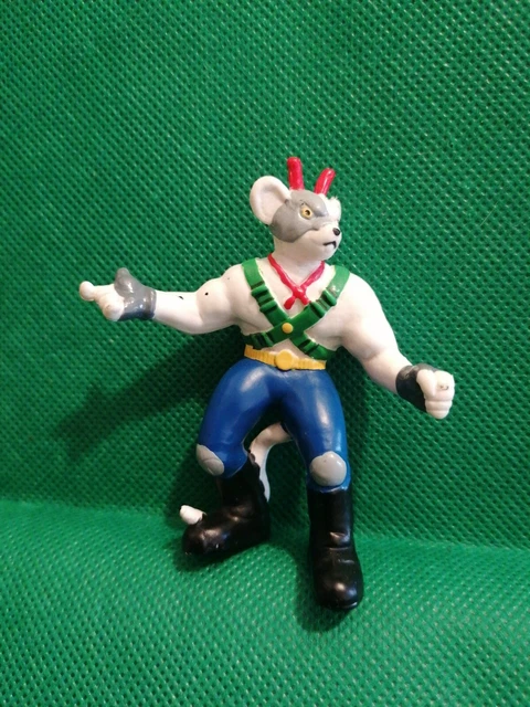 Jouet ancien mini Figurine Souris Motards De L'espace Biker Mice From Mars. Tbe