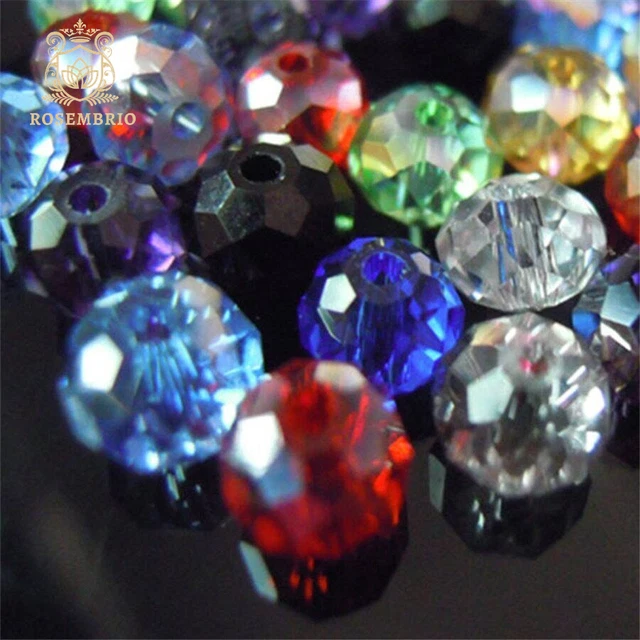 2Mm, 3*4Mm, 4*6Mm, 6*8Mm, Austria Faceted Crystal Glass Beads Loose Spacer