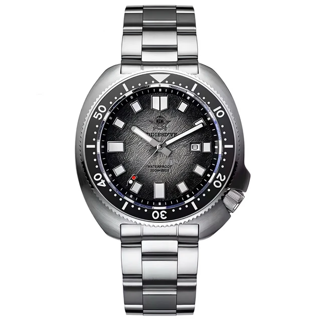 ADDIESDIVE Business orologio al quarzo da uomo in acciaio inossidabile 200M Diving orologi impermeabili orologio da polso con Display calendario Super luminoso  1511