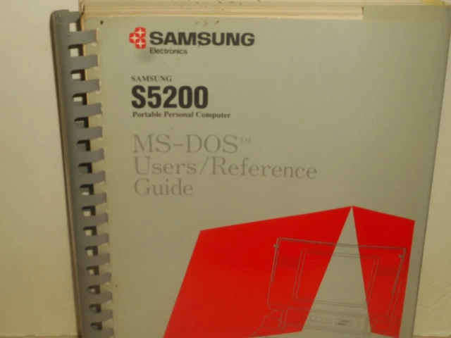 SAMSUNG S5200 Personal Computer User's Reference Guide Manual for MS-DOS 3.3