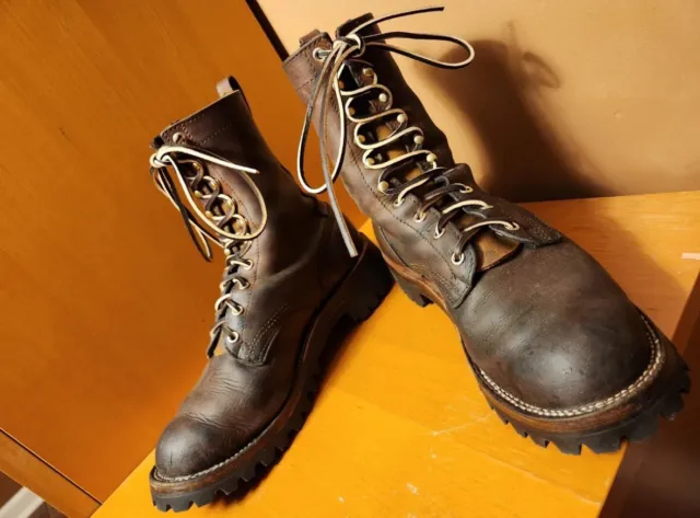 Nicks Boots "The Traveler" HNW last size 8.5 E in Predator Orange leather