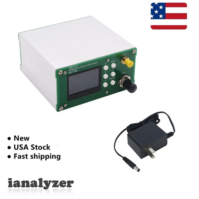 1Hz-8GHz Signal Generator Wideband with Make-Break Modulation + Power Adapter US