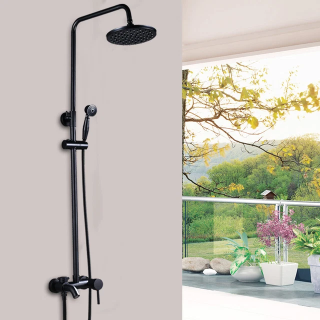 Barre de douche en acier chromé Mod. Sun-Set - IDRALITE - adaptable et
