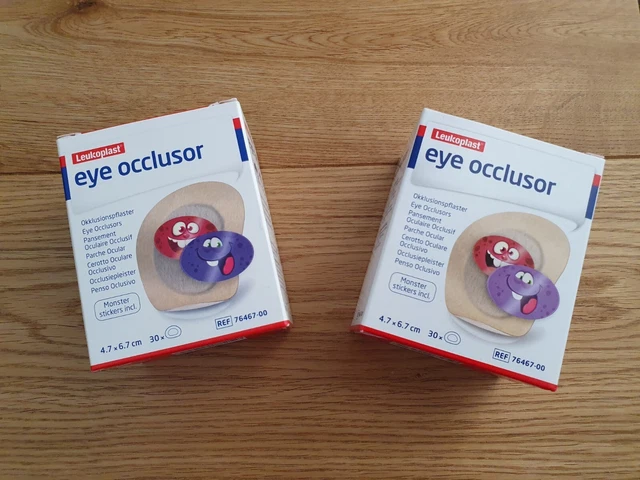 Totalmente Nuevo 2 X Cajas de Oclusor Ocular Leucoplasto 60 Parches en Total