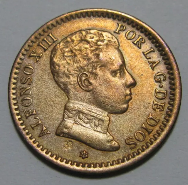 ZALDI2010 - Alfonso XIII, 2 Cents 1904 Star