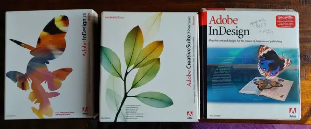 Adobe CS Creative Suites 2 Premium e InDesign CS y actualización para Macintosh