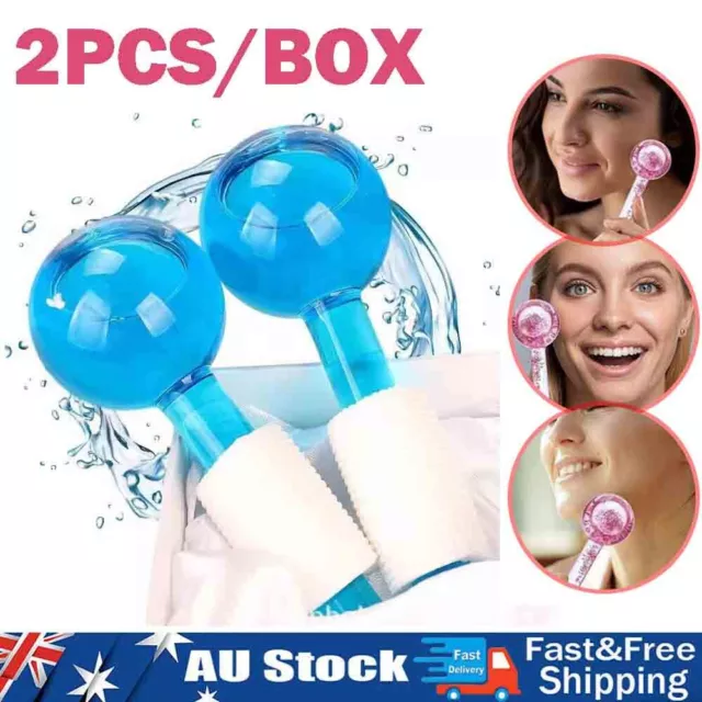 Beauty Crystal Balls Facial Massage Ice Rollers Ice Globe Balls Eliminate Edema