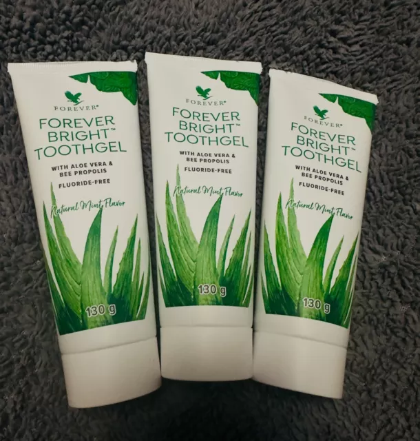 3 x Forever Living Bright Toothgel Zahnpasta Zahncreme a 130 g  NEU