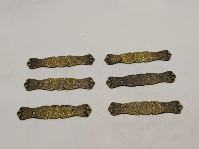 Lot de 6 pièces commode tiroir poignée traction plaque arrière meubles quincaillerie texture vintage