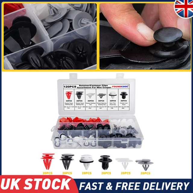 FOR MINI COOPER R50 R52 R53 R56 Fasteners Wheel Arch Liner Trim Clips ...