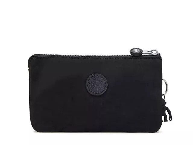 New KIPLING Black Tonal Creativity L Accessory Travel Organizer Cosmetic Pouch
