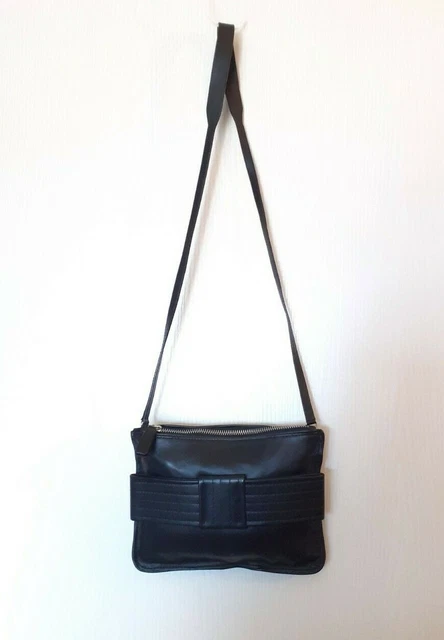 Sac Bandoulière Cosmopolis En Cuir Noir - Longue Bandoulière, Occasion Bon état