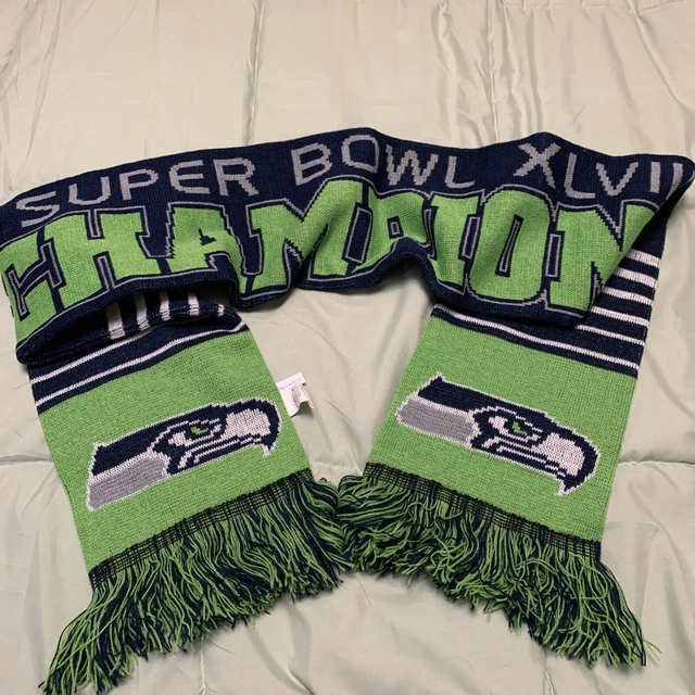 NFL Seattle Seahawks Super Bowl XLVIII 48 Champions Scarf